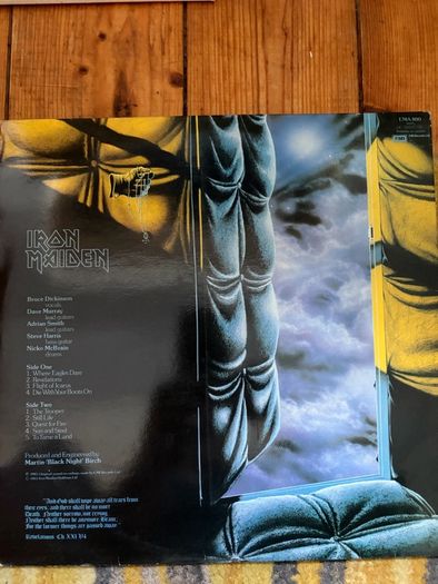 Iron Maiden  vinyl lp. Irish pressing