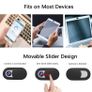 [3 Pack Webcam Cover Slider for Privacy, 0.027in Ultra Thin Design Web Camera Cover Slide for Laptop, Desktop, PC, Tablet, Smartphone and More - (Black) Image 3