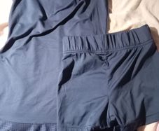 Adidas navy sports top and short
