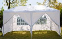 Gazebo Canopy  Party Tent  3m x 6m White