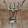 Classic brass fireplace accessories set Image 2