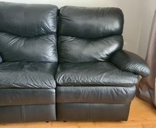 2 seater leather Italian sofa
