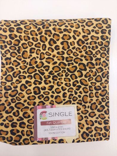 100% Cotton Fabric /Cheetah Ginger