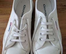 leather superga trainers