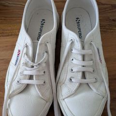 leather superga trainers