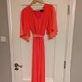 Boutique Occasion Wear Coral Midi Dress Image 2