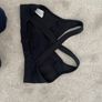 Nike Maternity Bundle, 2 x Over Bump Leggings and Nursing Sports Bra (Black, Size M/L) plus OTB grey joggers Image 4