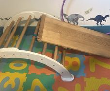 Toddler climbing arch and slide