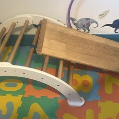 Toddler climbing arch and slide