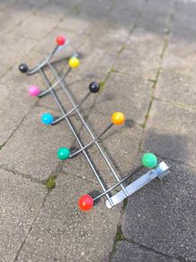 Sputnik style coat rack