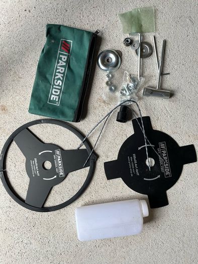 Parkside petrol strimmer & accessories
