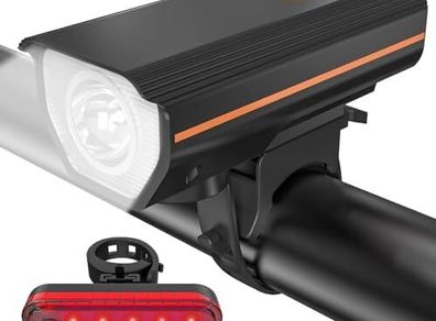 Rechargeable Bike Lights Front and Back, LED Ultra Bright Bicycle Lights, Road Mountain Bike Accessories