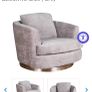 Zola sofa and swivel chair Image 4