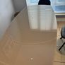 Extendable glass dining table &4 chairs Image 3