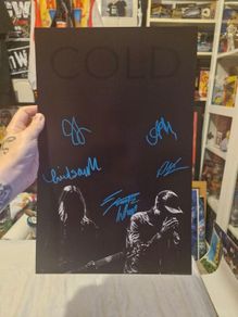 Cold Band Signed Poster & Guitar Pic