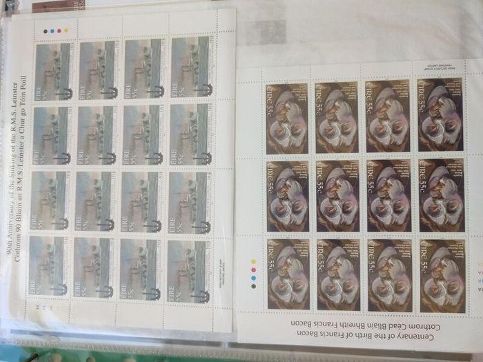 stamps first day covers in anpost albums