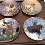 Franklin Mint Western Heritage Museum collectors plates x 4 Artwork by Hermon Adams Image 2