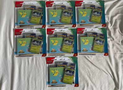 pokemon 30th anniversary tech sticker collection alohan exeggutor x7