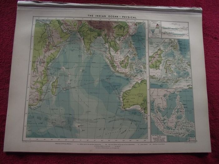30 X Maps & Charts from Philip's Mercantile Marine Atlas of the World - Fourth Edition 1913