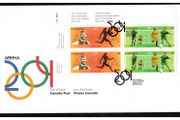 2004 Canada Olympic Games Stamps Corner Block of 4 First Day Cover