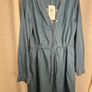 New Villa Denim Dress With Pockets Image 4