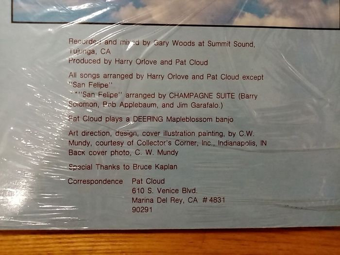 Pat Cloud - Higher Power. 1983. US Pressing. Flying Fish Label Lp. Vinyl. Record. Album. Banjo. Jazz.