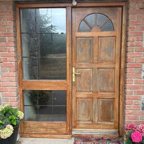 Front door - hardwood