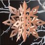 6pcs Gold Festive Hanging Snowflake Decorations - Perfect for Christmas, Birthdays, and Any Celebration Image 4