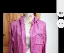 Sasha 100% cotton pink lightweight Jacket, new never worn..