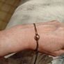 Silver tone bracelet with ball clasp Image 6