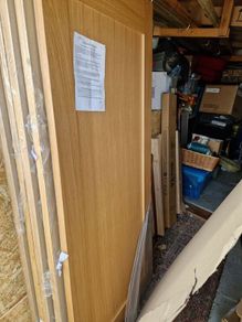 New white oak doors