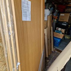 New white oak doors