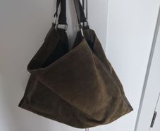 ASOS Olive Green Faux Suede Handbag