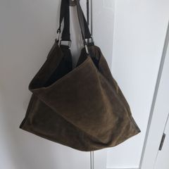 ASOS Olive Green Faux Suede Handbag