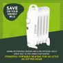 5 Fin Oil Filled Radiator with Adjustable Thermostat and Overheat Protection, 650W, White Image 4