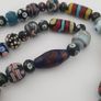 Antique MultiColor Venetian Style Mix Glass Beads Necklace Image 4