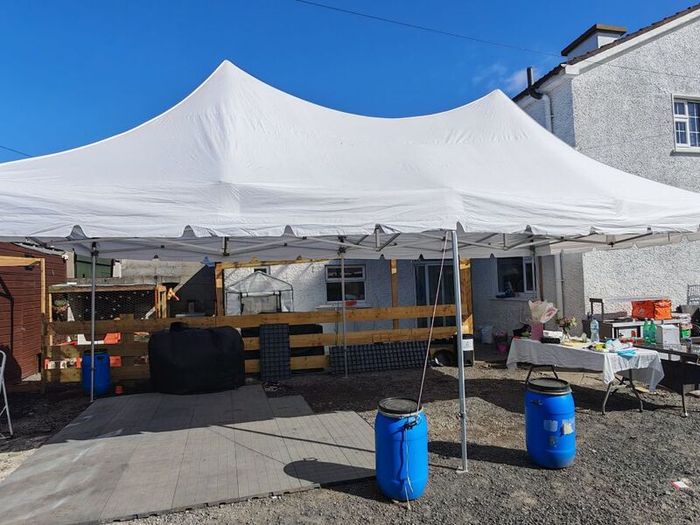8x4m marquee pop up with sides