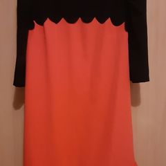 red & black day dress