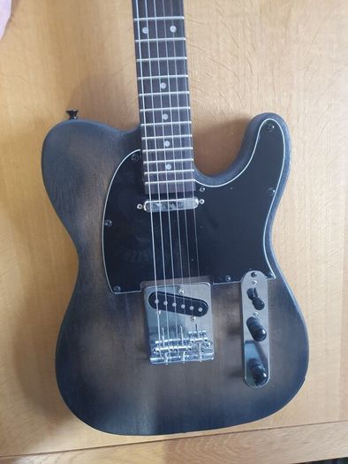 Tobacco burst Tele style electric guitar