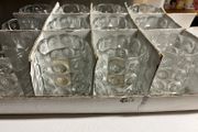 12 Heavy Glass T-Light Holders