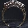 Vintage 9ct Gold Three Stone Ring Dublin Hallmark Size 51.5 Image 5