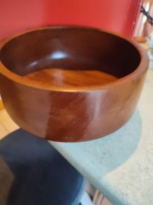 Vintage Large Teak Salad or Fruit Bowl