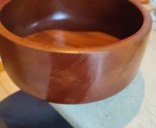 Vintage Large Teak Salad or Fruit Bowl