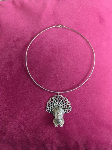 Art Nouveau silver pendant