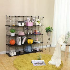 16 cube metal wire storage system, DIY cabinet