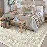 Vintage Rugs Living Room Area Rug 300x400cm Brown Washable Machine Washable Non Slip Large Retro Rug,for Living Room Bedroom Dining Room Office Indoor Low Pile Carpet Image 3