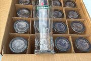 24 Heineken Pint Glasses.