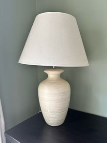 Two matching table lamps