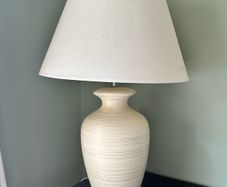 Two matching table lamps