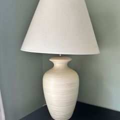 Two matching table lamps